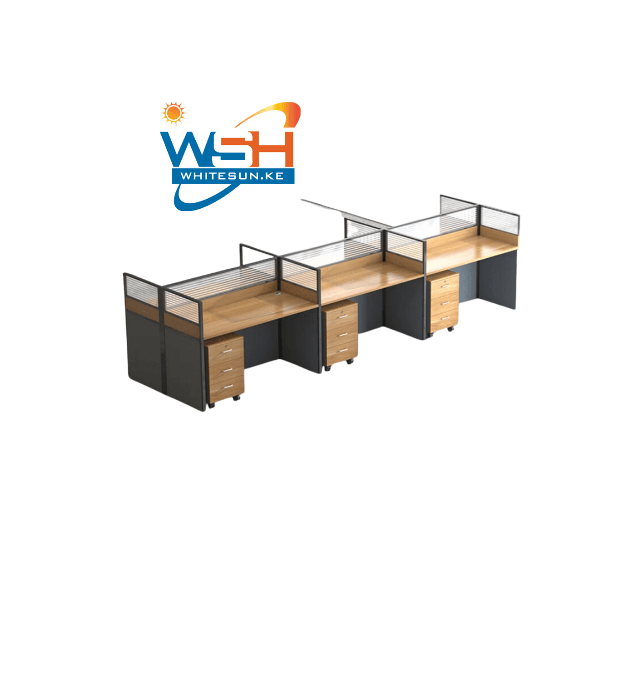 6 way Modular Office workstation Thumbnail 3