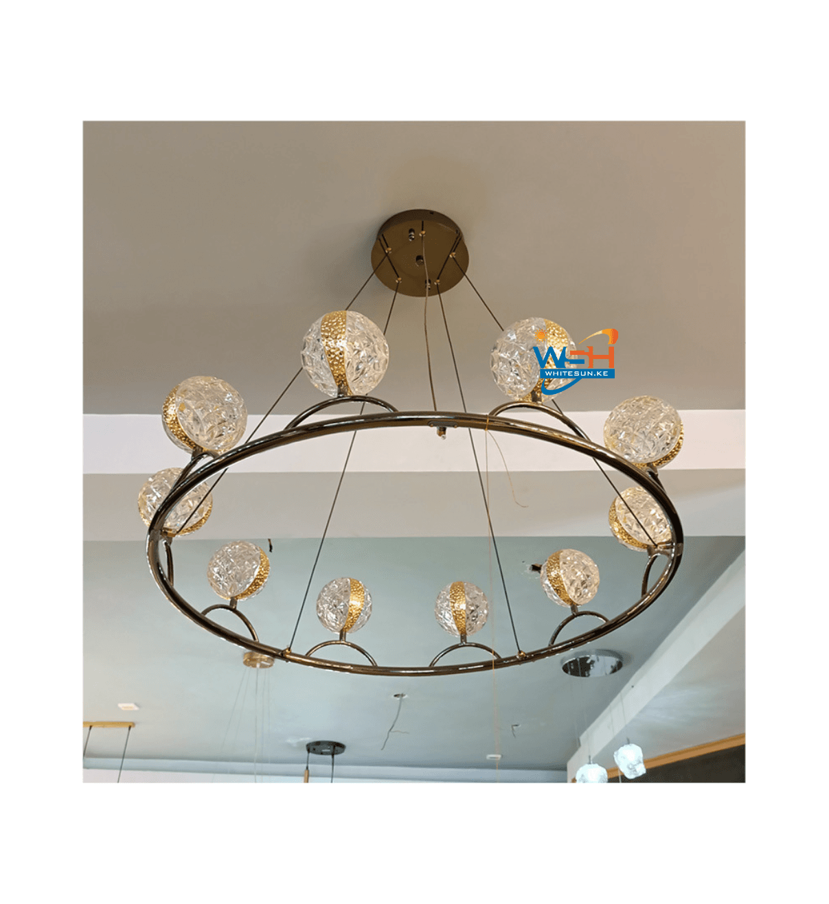 Merry Crown Globes Chandelier