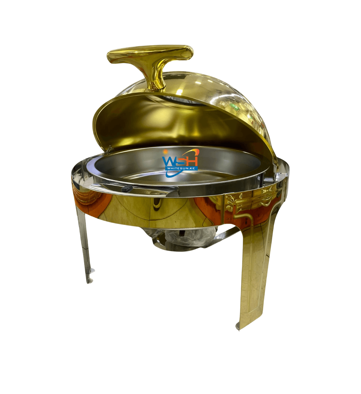 Chafing Dish Buffet Set, Round Stainless Steel Chafer with Lid