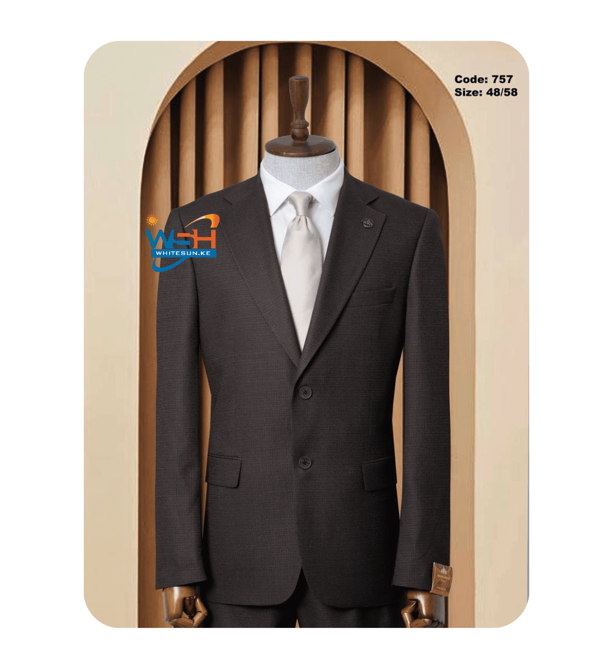 Dark Brown Elegant Three-Piece classic Suit (Copy)