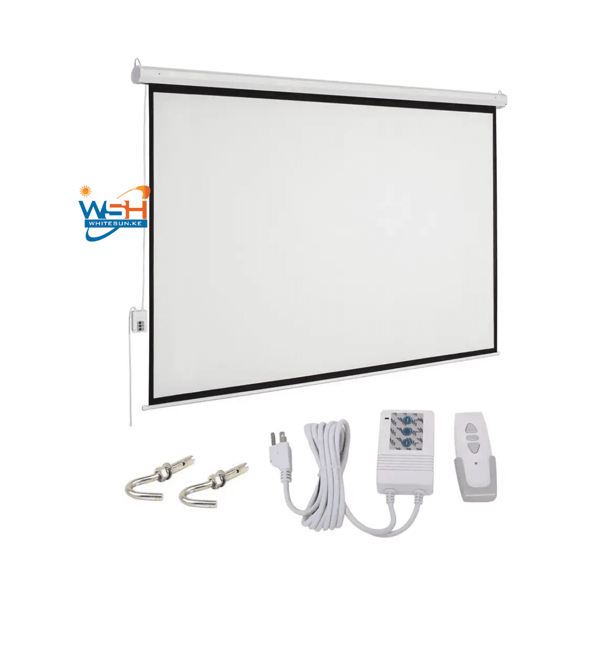 84" Electric Projector Screen Matte Whit