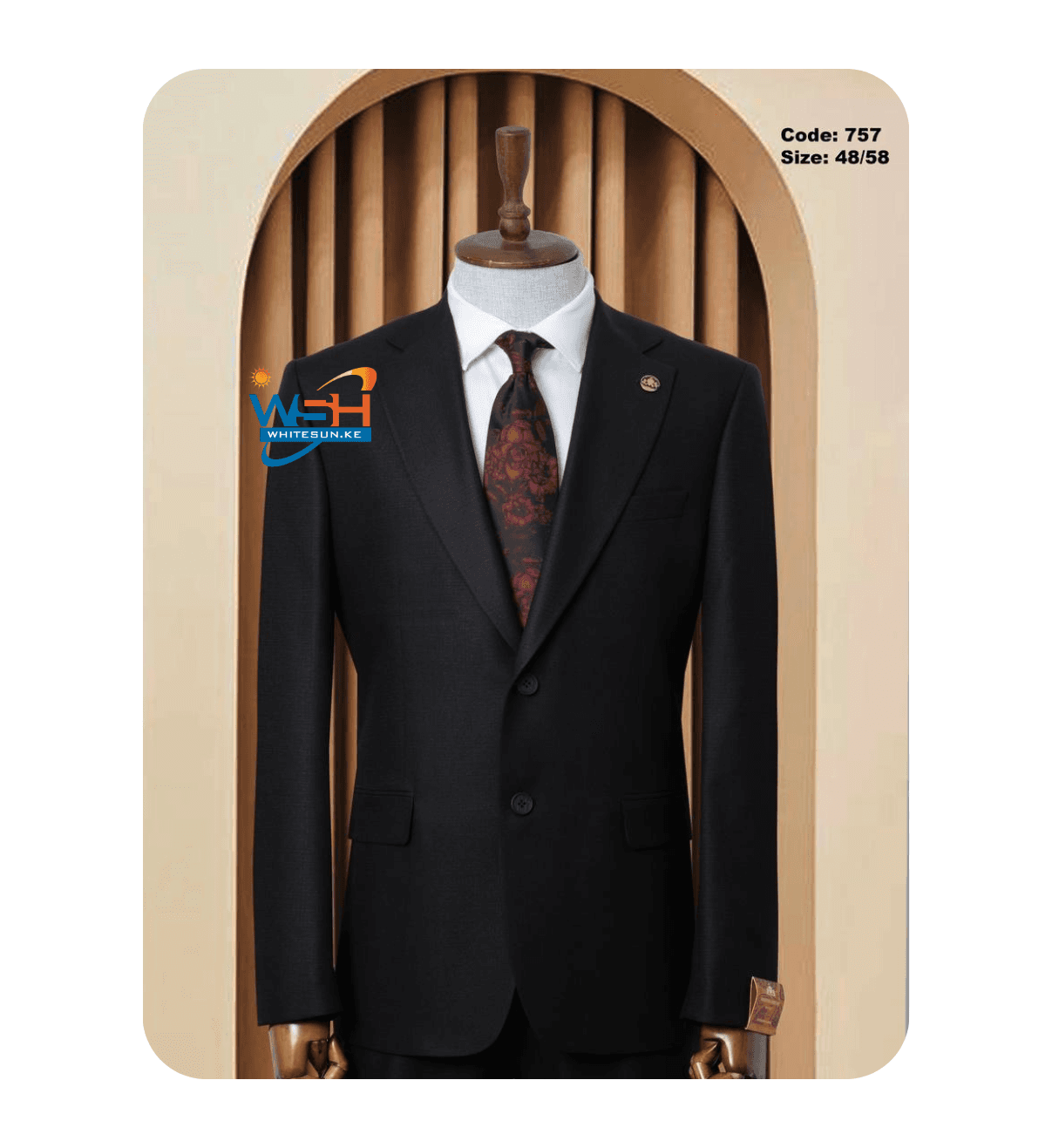 Black Three-Piece classic Suit
