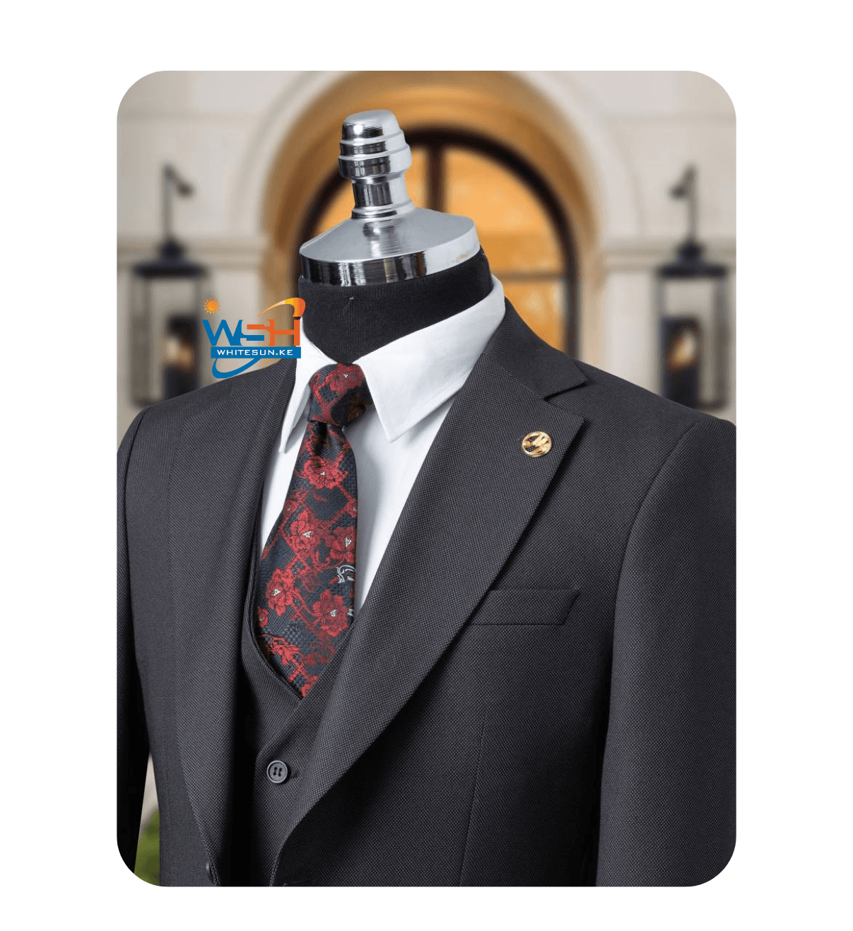 Classic charcoal Three-Piece Suit