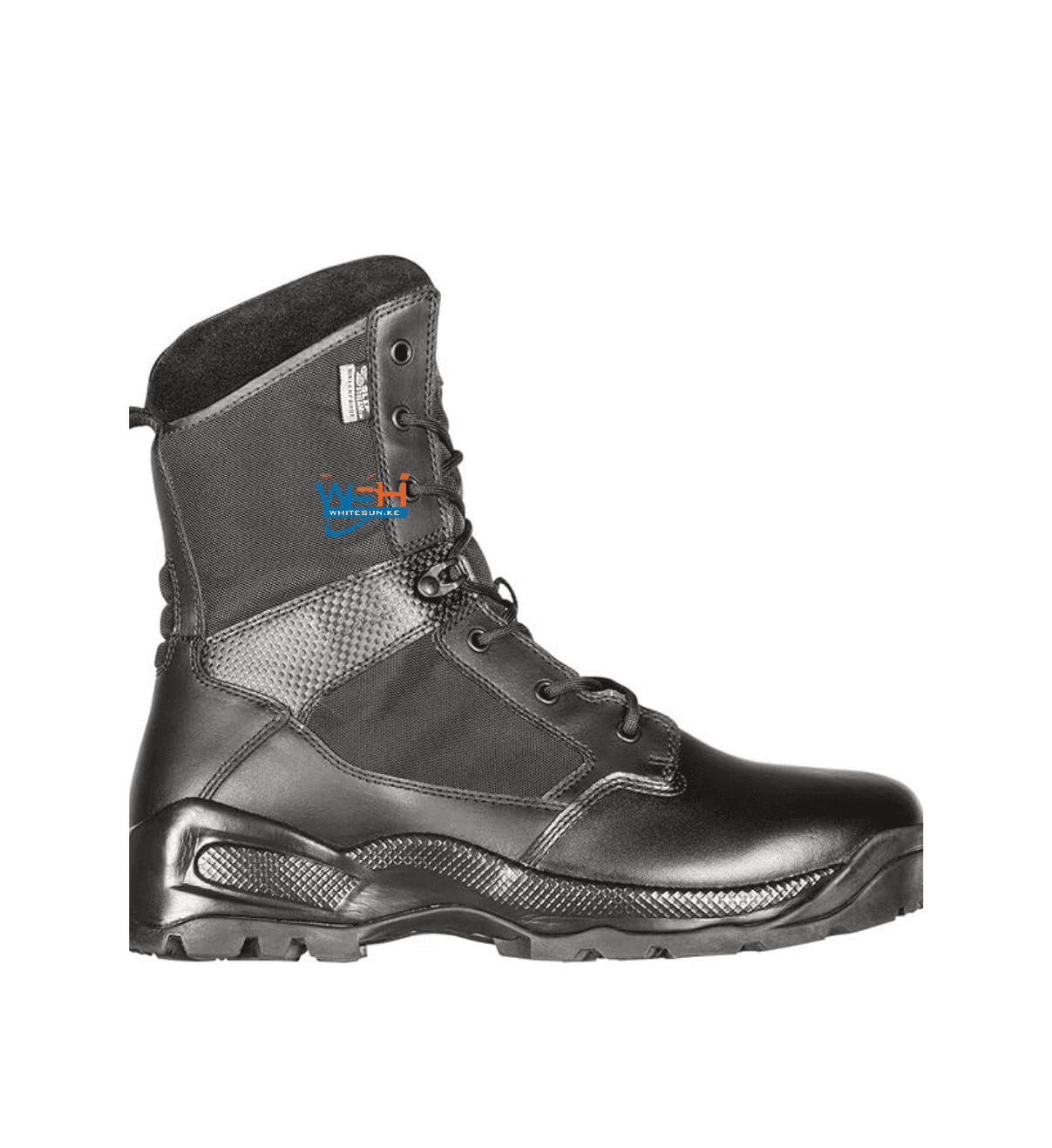 Tactical Men's Patrol Storm Waterproof Boots, ATAC 2.0 8", Side-Zip, Black, Style 12392ABR