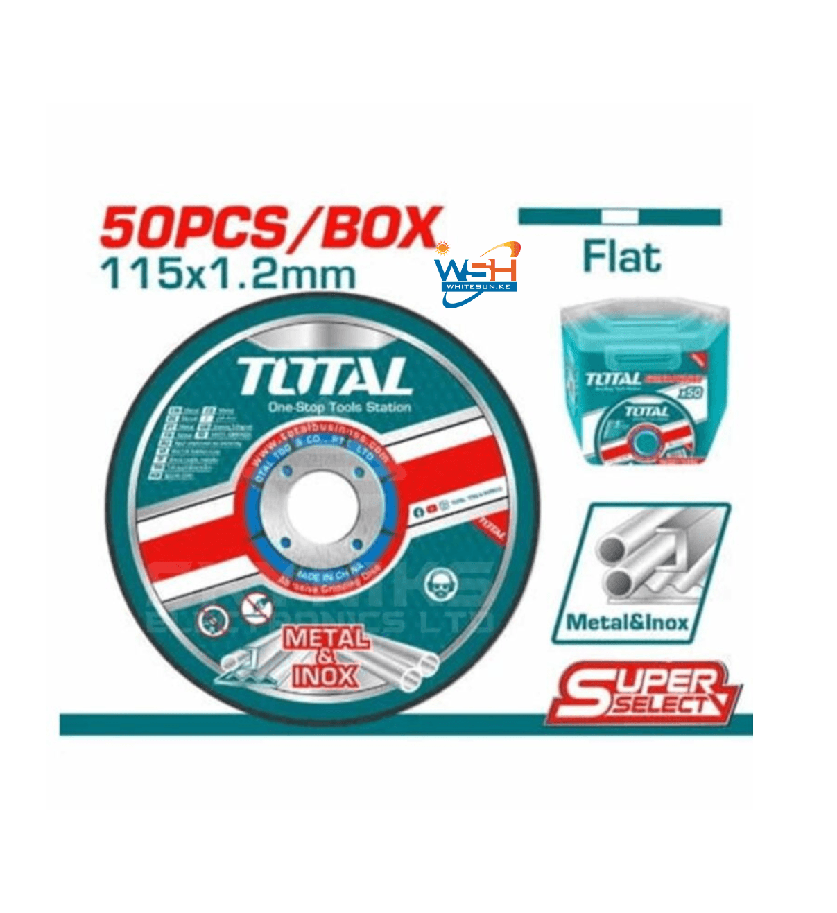 Abrasive metal cutting disc set