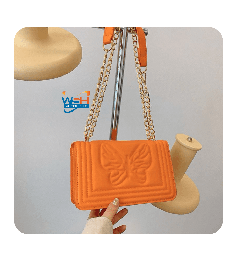 Handbag Butterfly Design Orange