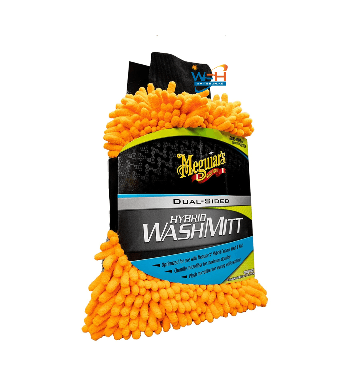 Hybrid Wash Mitt  – Scratch-Free Microfiber Wash Mitt, Dual Sided To Clean and Apply Protection with Hybrid Ceramic Wash and Wax Shampoo