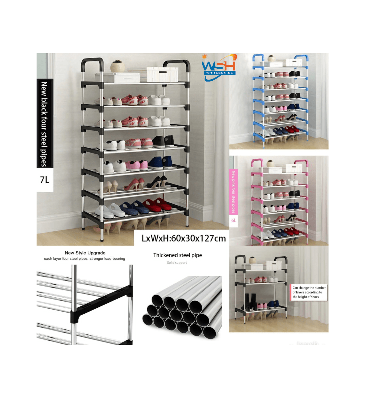 7 tier shoe rack Thumbnail 2