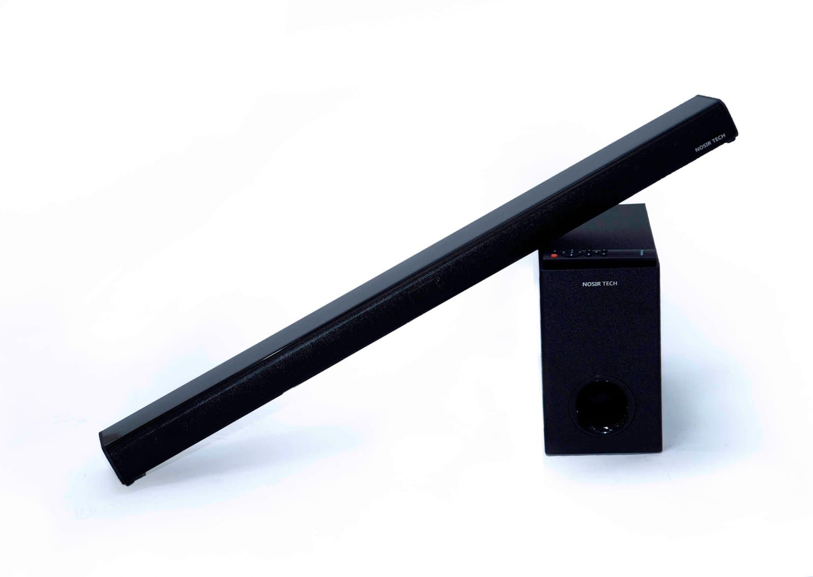 Whitesun NOSIR NSR2025 2.1-Channel Soundbar System – 60 W RMS, 6.5″ Subwoofer, Dual Mid/Tweeter Drivers, Bluetooth, USB, FM & Remote