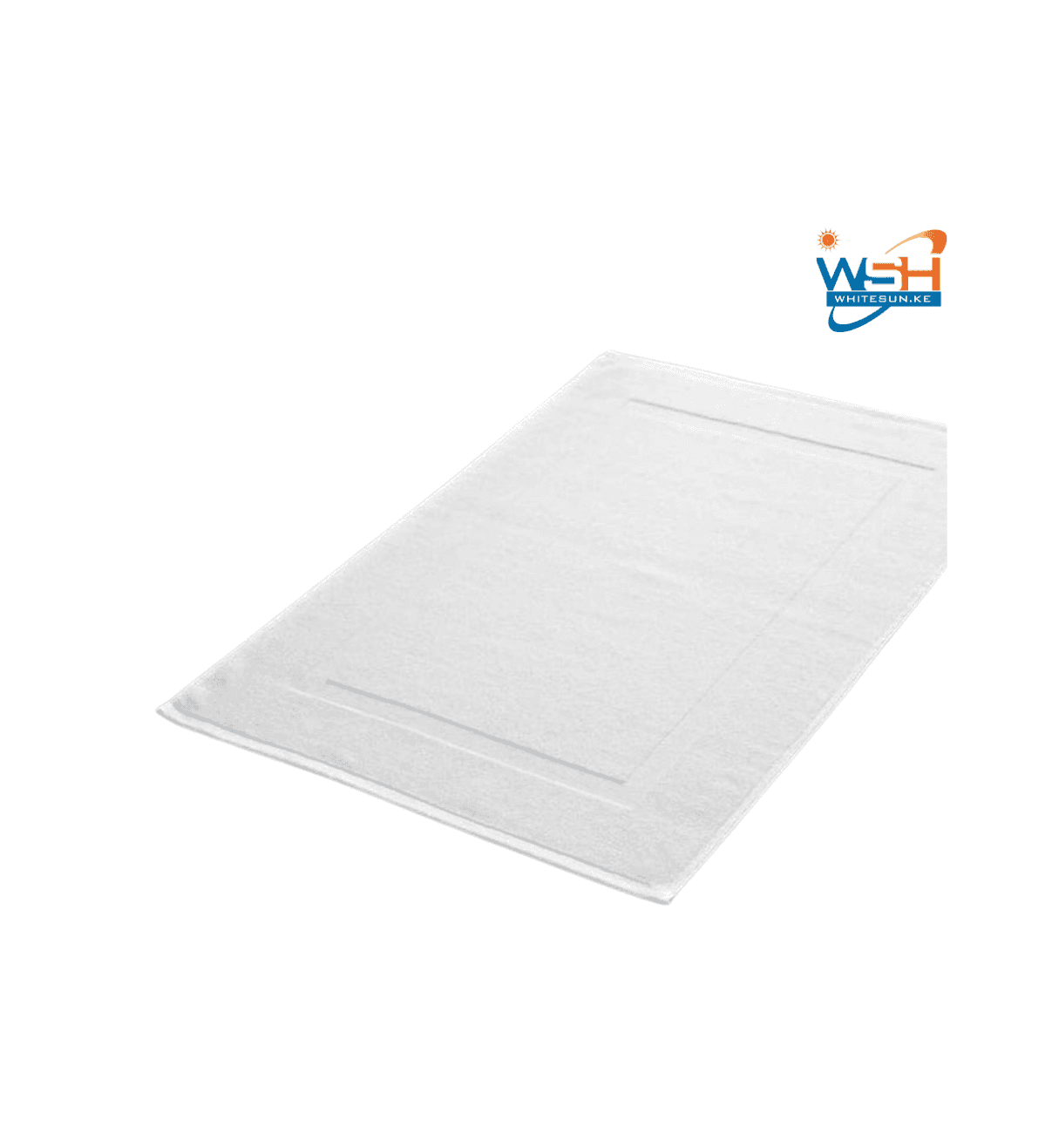 50*90cm Cotton bath mat ,white