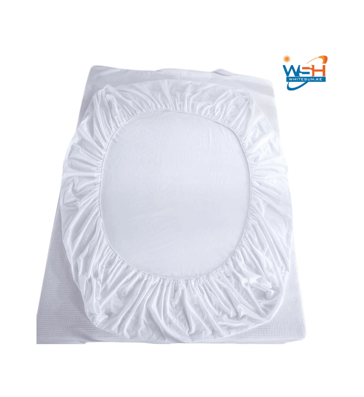 4.5*6 supersoft white fitted single bedsheet Thumbnail 2