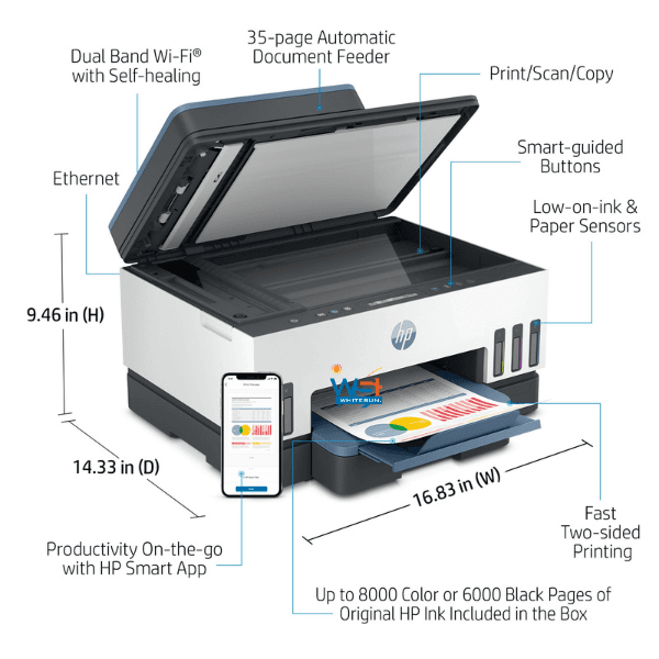 HP Smart Tank 7301 All-in-One Printer Thumbnail 7