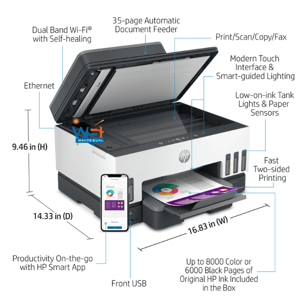 HP Smart Tank 7602 All-in-One Thumbnail 9