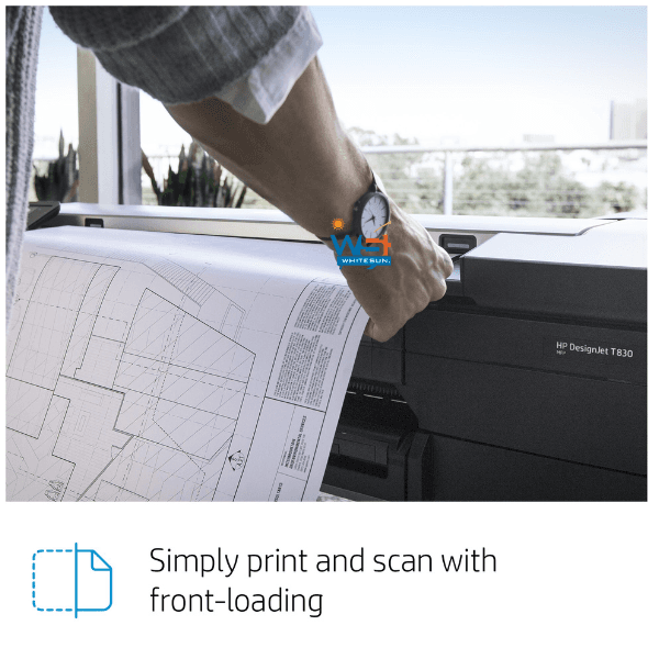 HP DesignJet T830 Large Format Multifunction Wireless Plotter Printer - 24", with Mobile Printing (F9A28D) Thumbnail 8