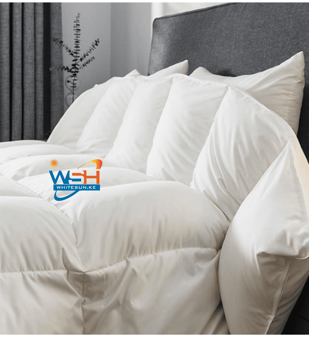 70% Goose Down & 30%Goose Feathers 100% cotton 210x220cm White Duvet. Thumbnail 3