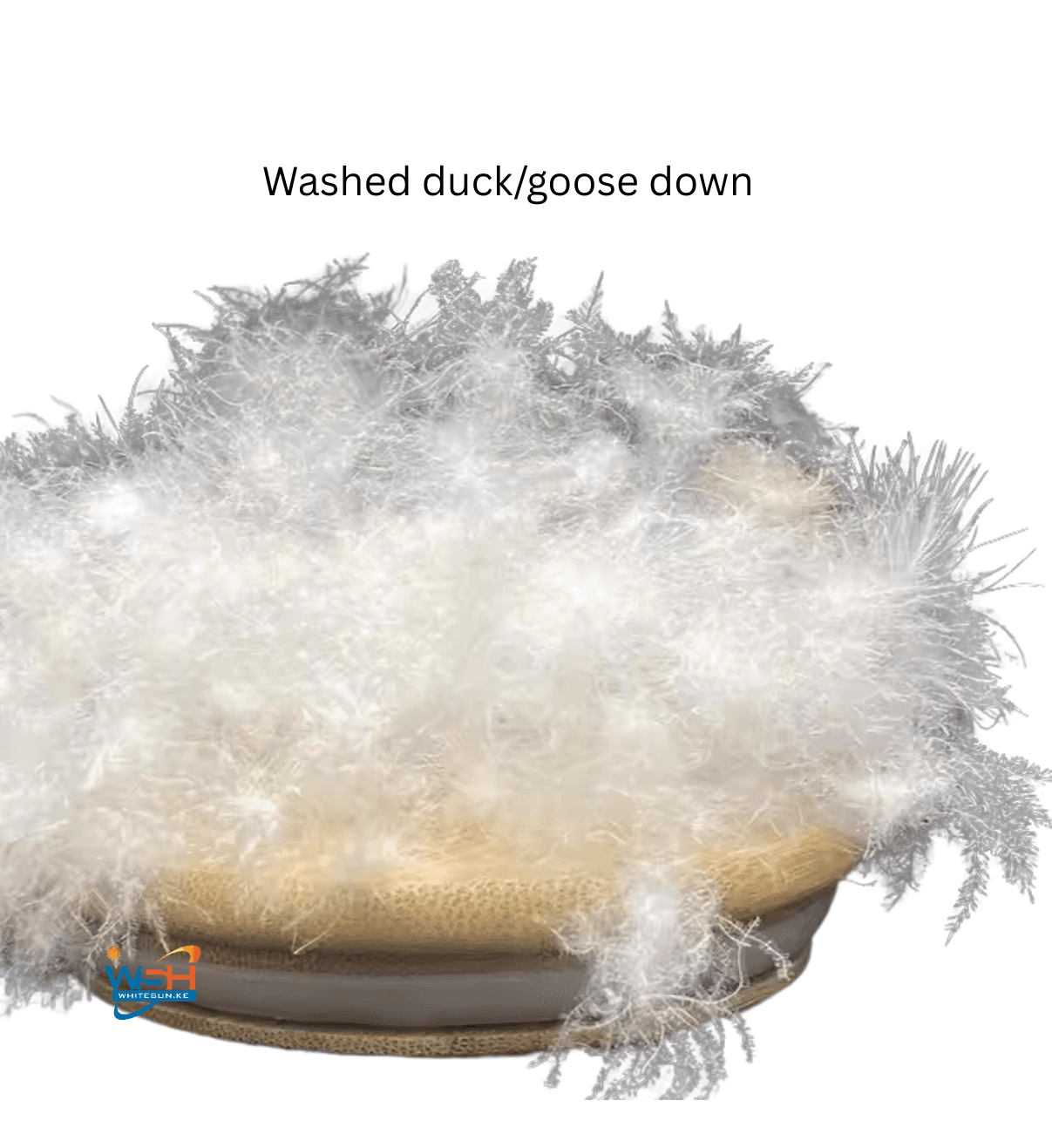 90% Goose Down & 10%Goose Feathers 100% cotton 180x220cm White Duvet. Thumbnail 2
