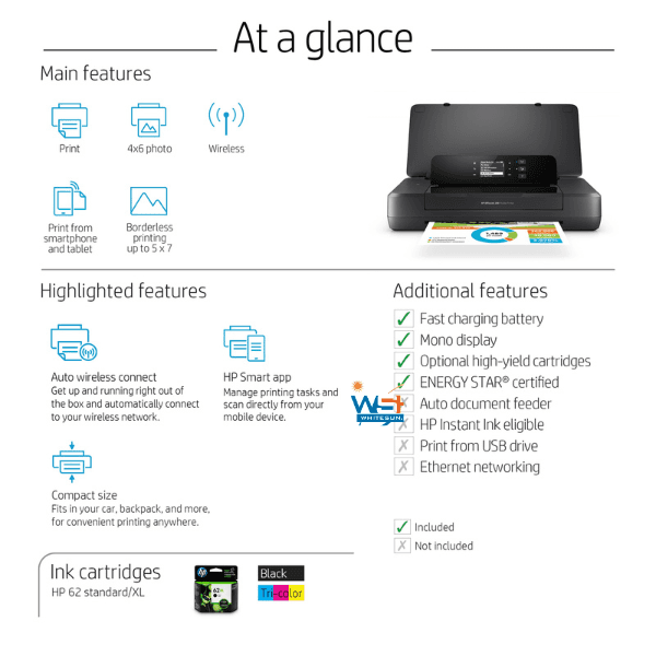 HP OfficeJet 200 Mobile Printer Thumbnail 7