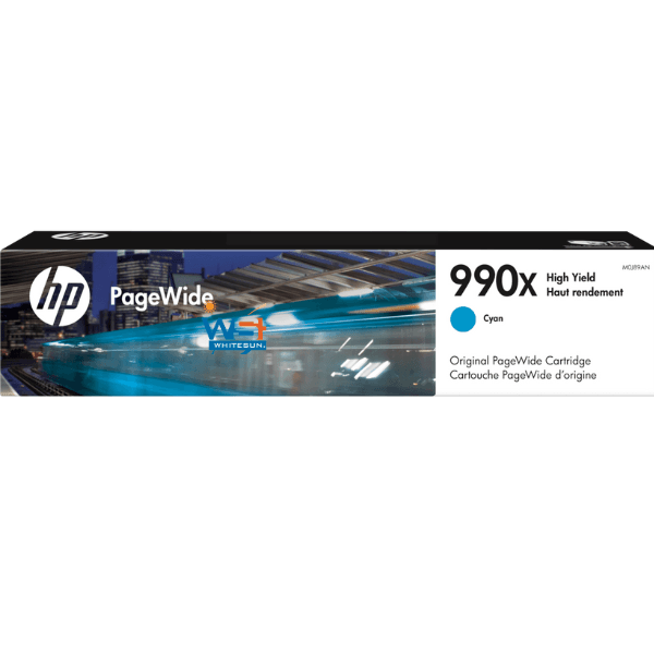 HP 990X High Yield Cyan Original PageWide Cartridge, M0J97AN
