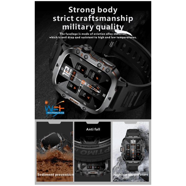 QX11 Smart Watch 1.96inch Large Screen HD Bluetooth Call SOS Voice Assistant Men Women Smartwatch Sports Fitness Tracker Thumbnail 2