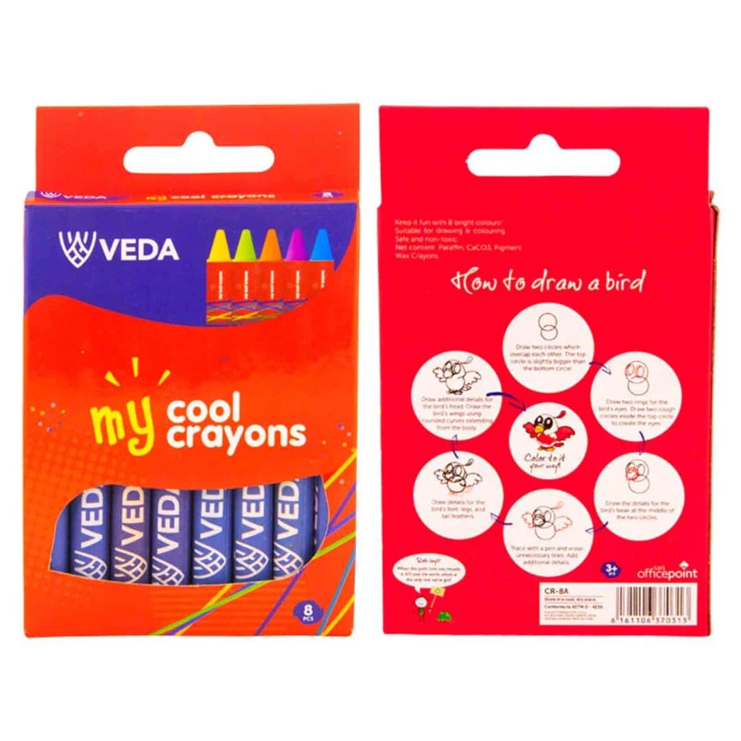 Veda Crayons Cr-8A 8 Col Thumbnail 2