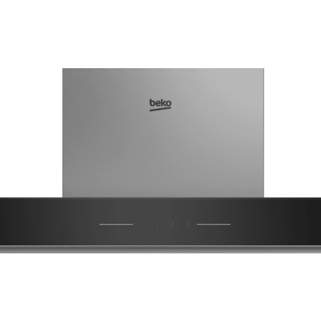 BEKO BHCB93640B 90cm Built-in Hood with Touch Control, Inox Chimney