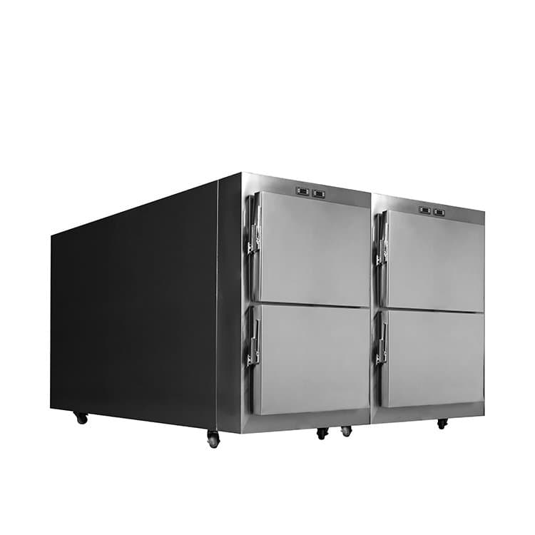 Stainless steel 4 bodies hospital mortuary refrigerator corpse freezer Model: YSSTG0104 Thumbnail 3