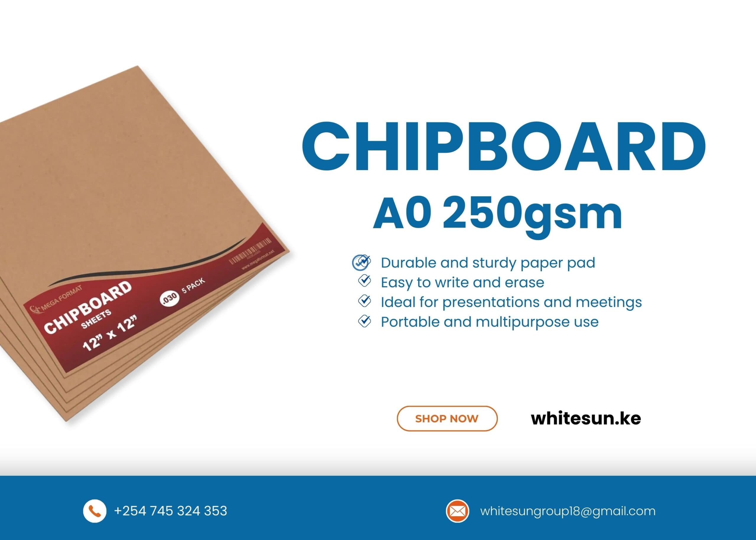 Chipboard A0 250gsm