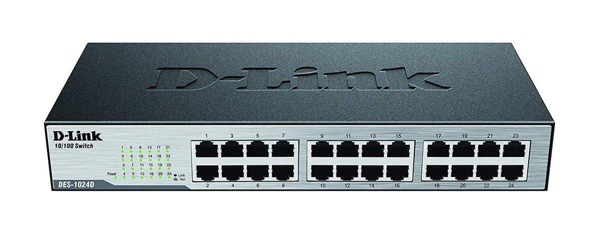 D-Link 24-Port 10/100 Unmanaged Desktop or Rackmount Switch (DES-1024D) Thumbnail 3