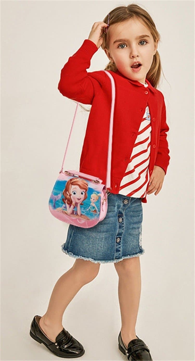 056# Whitesun Anna and Elsa frozen themed kids handbag cute birthday gift for girls