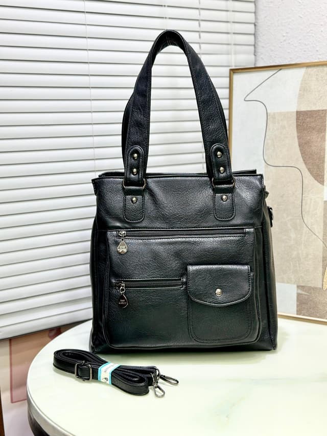 077-whitesun-hickory-ridge-ladies-handbag-with-a-shoulder-strap-ideal-birthday-gift-anniversary-gift-and-valentines-day-gift-idea-for-mom-sister-auntie-girlfriend-cousin-grandmother-black