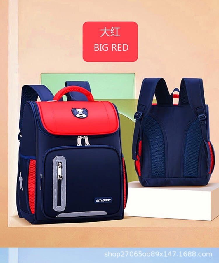 246# Whitesun Sm bear kids school bag medium size tough fabric material bag for boys and girls Thumbnail 4