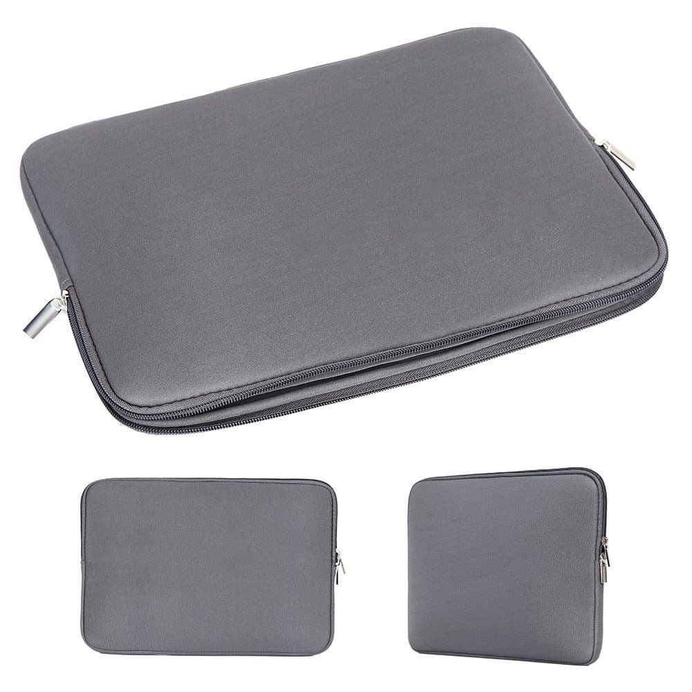 159# Whitesun;Super spongy laptop sleeve with double zippers 14″ inches laptop bag grey blue black maroon Thumbnail 3