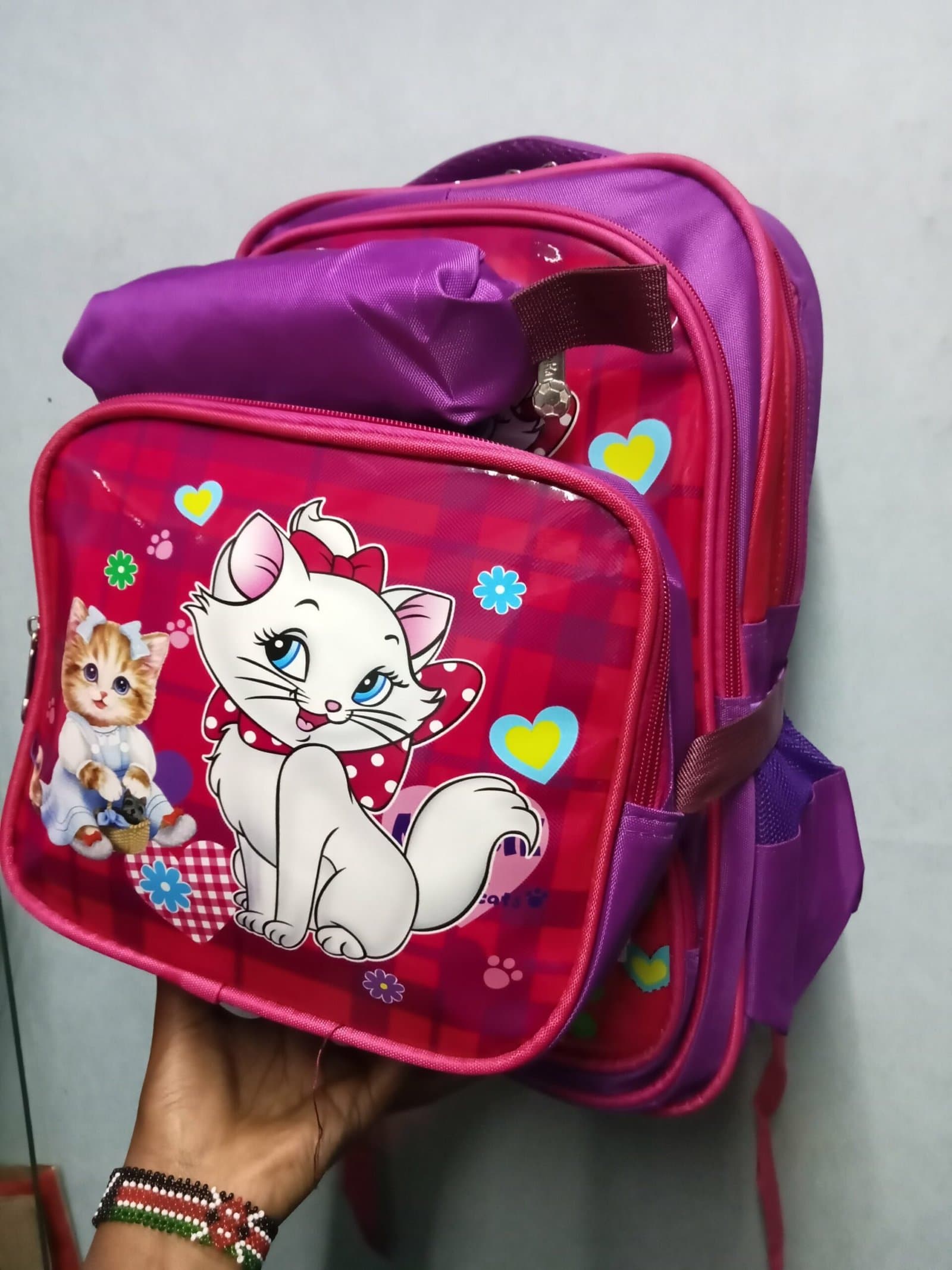 164# Whitesun 3in1 pink beautiful kids school bag Unique gift for daughter niece cousin friend granddaughter