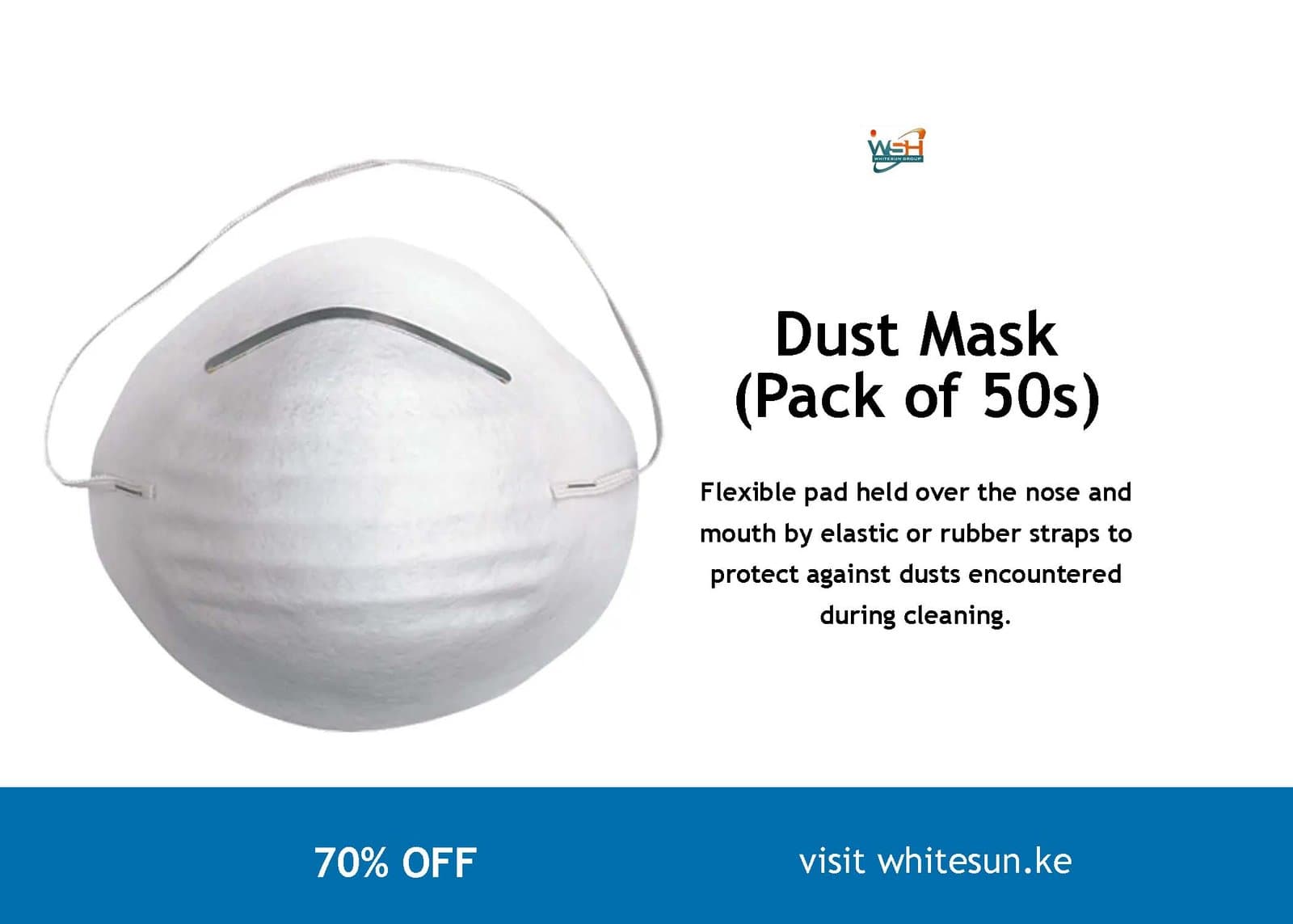 Dust Mask (Pack of 50s) Thumbnail 2