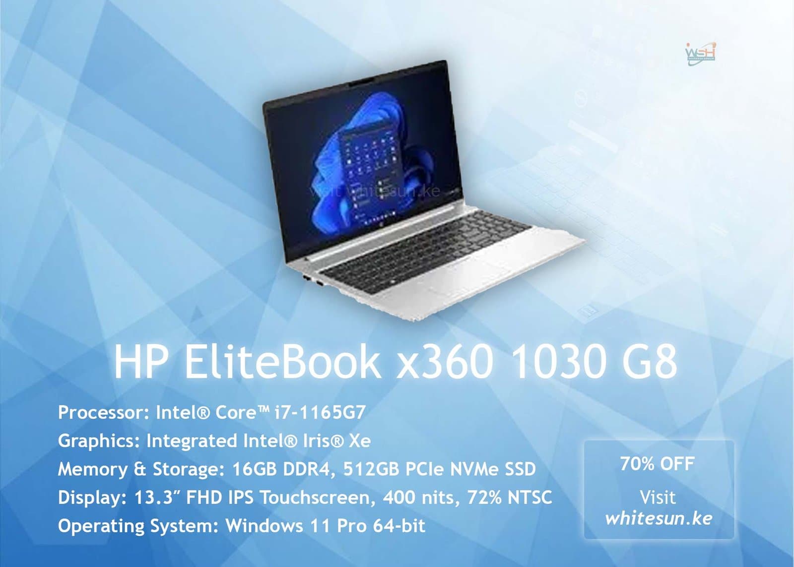 HP EliteBook x360 1030 G8 – Intel® Core™ i7-1165G7 Thumbnail 2