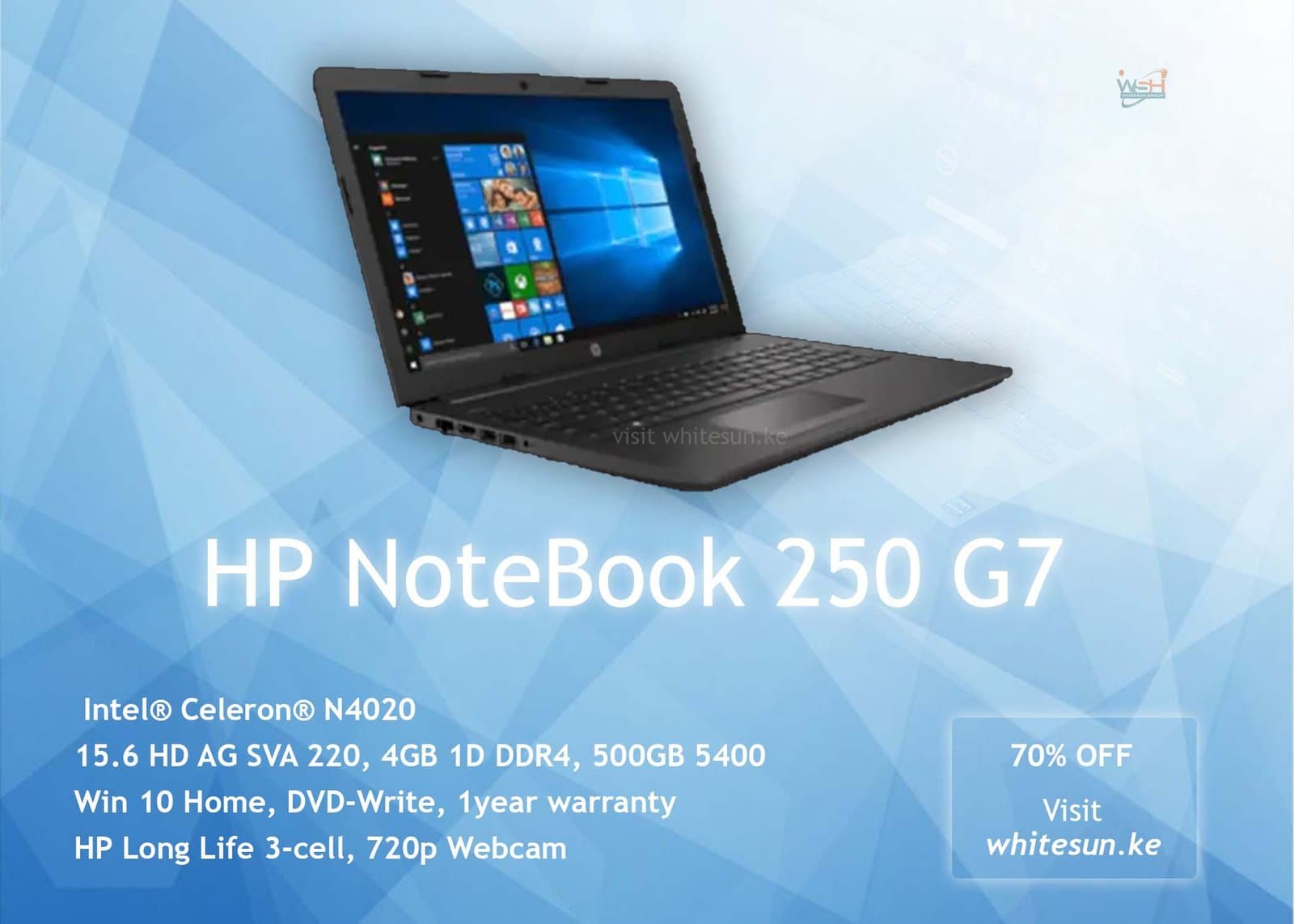 HP NoteBook 250 G7 4GB 1D DDR4 500GB 5400 Thumbnail 4
