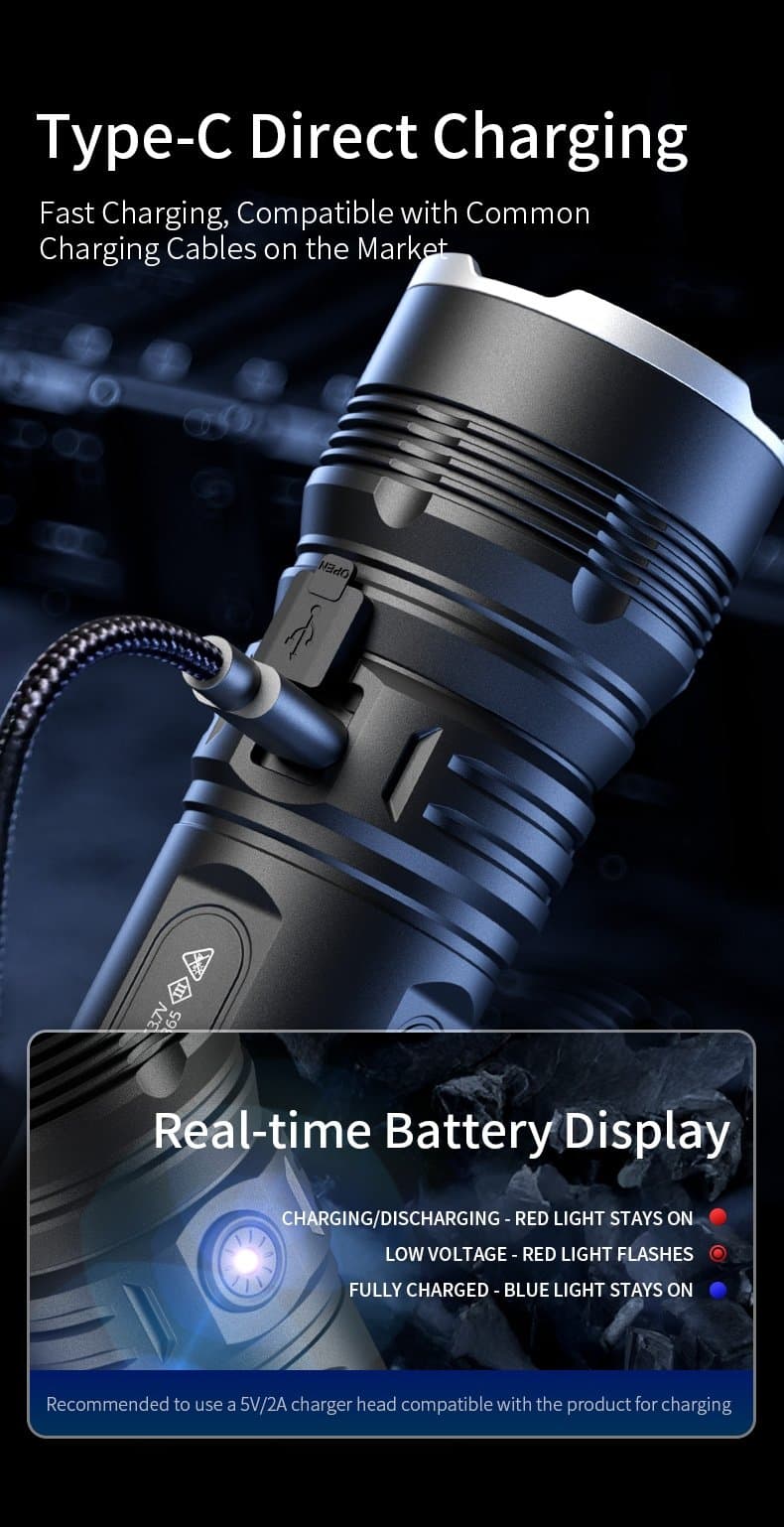 SUPERFIRE GT70 36W High-Power LED Flashlight Thumbnail 8