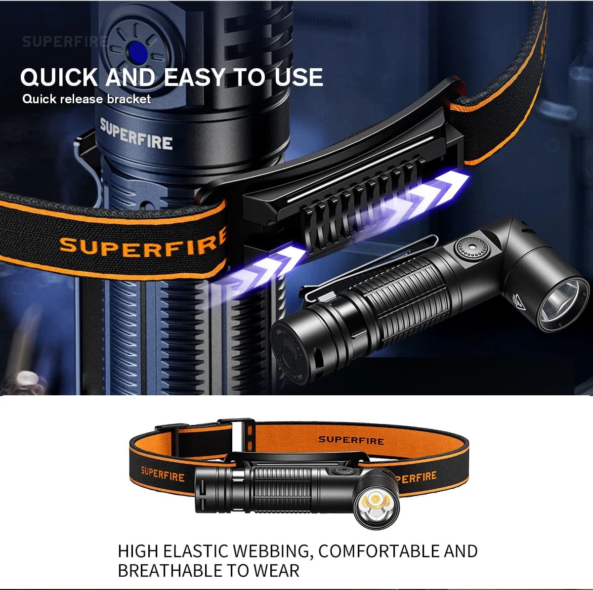 SUPERFIRE G19-S Magnetic Rechargeable Flashlight Thumbnail 7