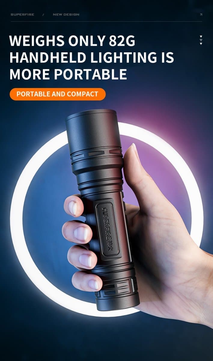 SUPERFIRE S33-X Portable Led Flashlight Thumbnail 3
