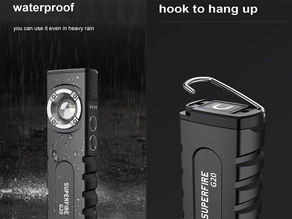 SUPERFIRE G20 High-end Flat Flashlights Thumbnail 2