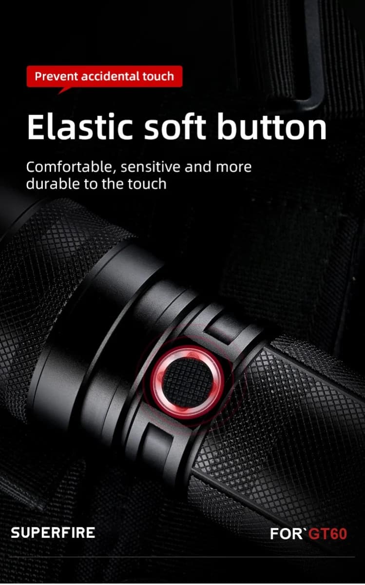 SUPERFIRE GT60 Zoom high power flashlight Thumbnail 6