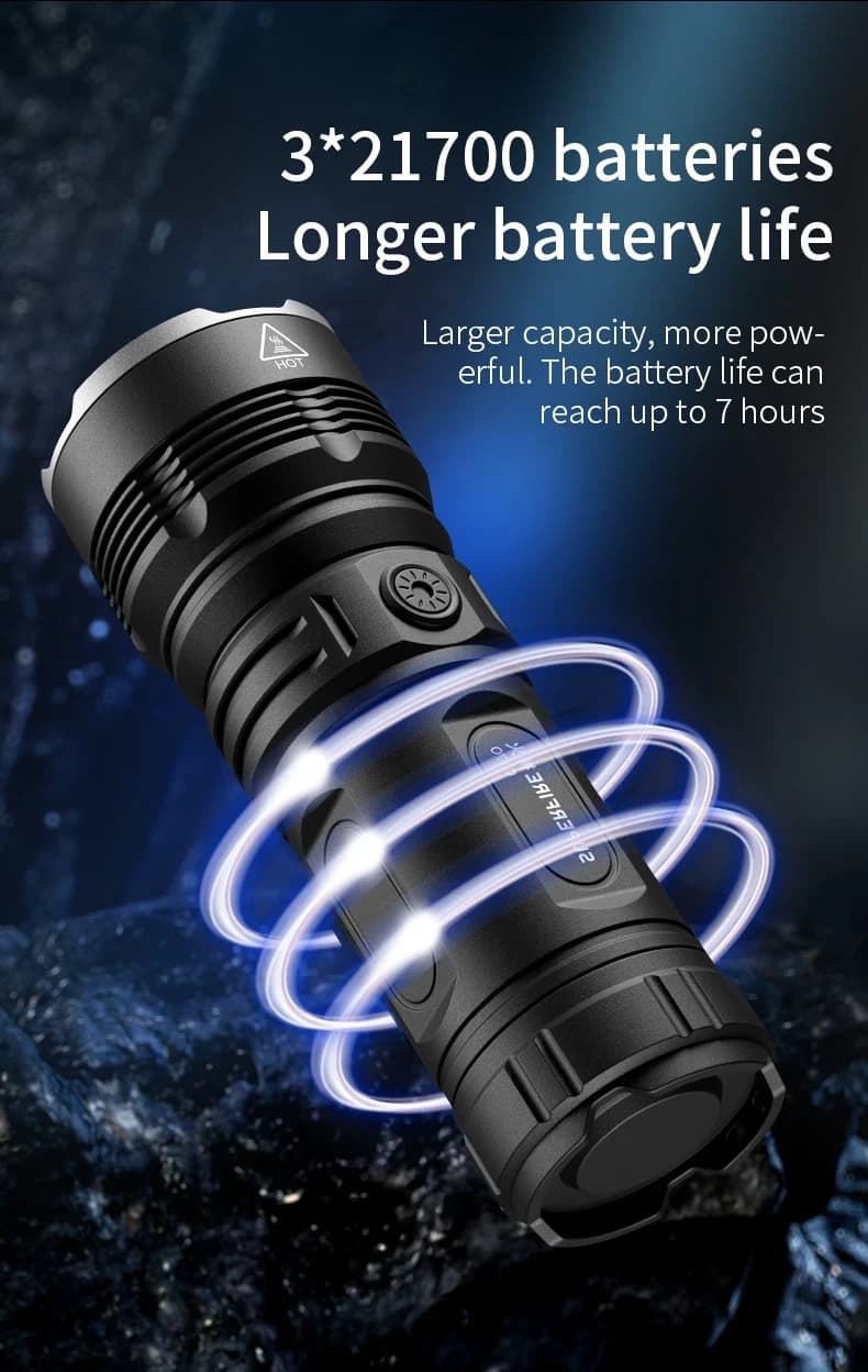SUPERFIRE GT70 36W High-Power LED Flashlight Thumbnail 9