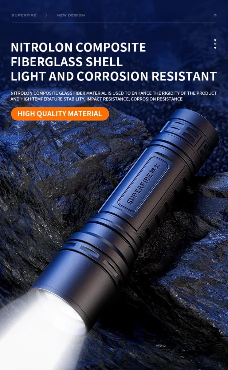 SUPERFIRE S33-X Portable Led Flashlight Thumbnail 8