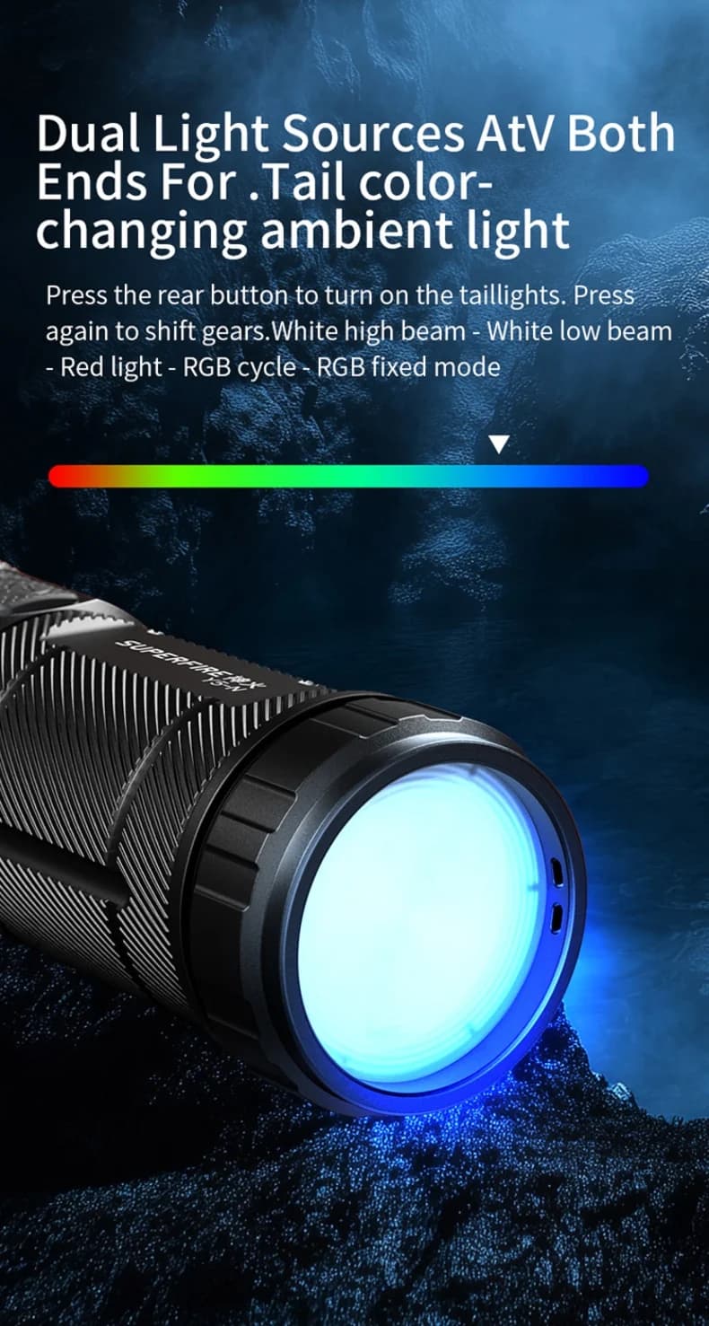 SUPERFIRE Y5-N 15W Long Range Flashlight Thumbnail 7