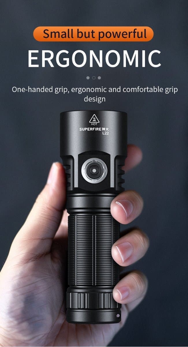 SUPERFIRE L22 High Bright Flashlight Thumbnail 3