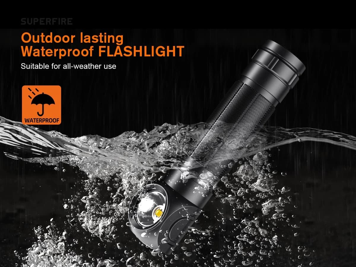 SUPERFIRE TH04-S Magnetic Rechargeable Headband Flashlight Thumbnail 6