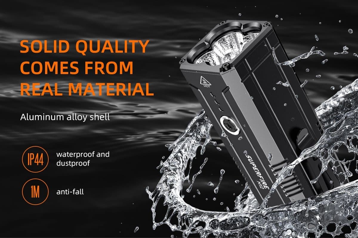 SUPERFIRE M12 High Lumen Flashlight Thumbnail 7