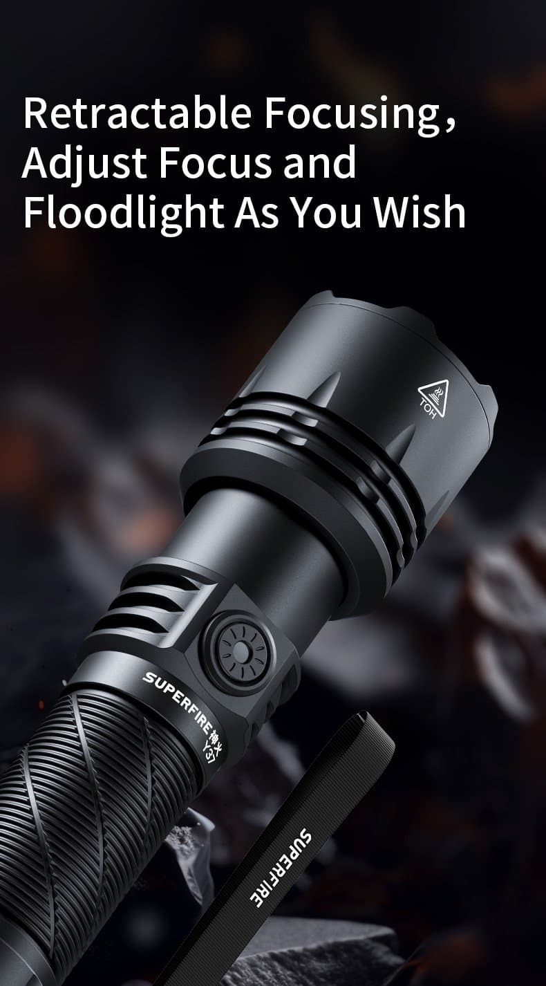 SUPERFIRE Y37 Long-Range Flashlight Thumbnail 3