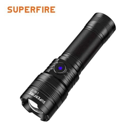 flashlight-l16-x-400lm-with-focus-rechargable-usb-c-2x-18650-3400mah-ip43