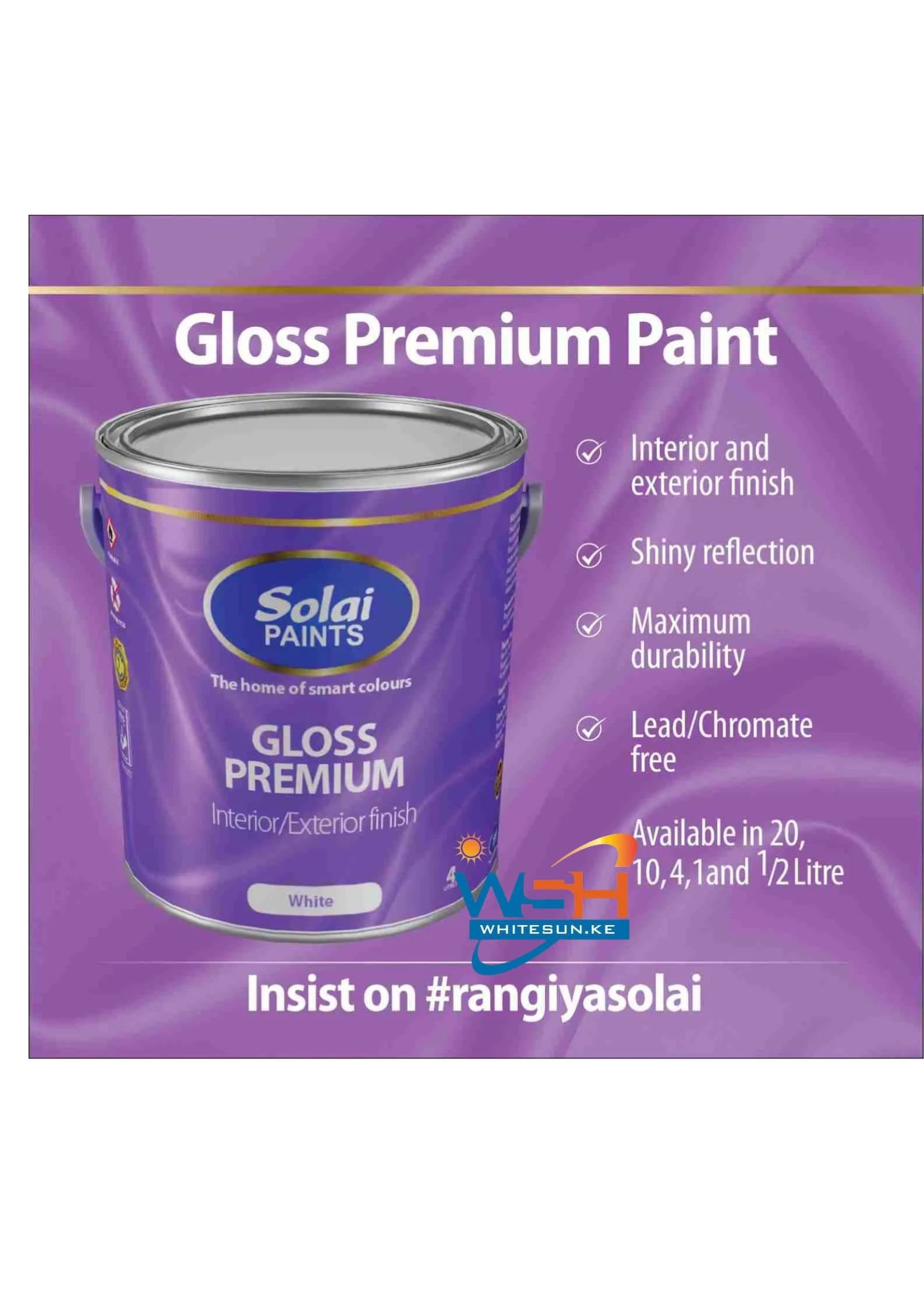 Solai Super Gloss Premium Paint (Cool Colours) 4 Ltrs